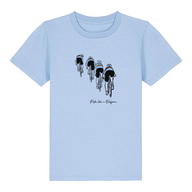 Packshot kids t-shirt Echelons sky blue